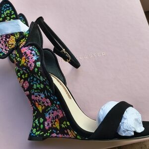 Sophia Webster Black and Multicolor Women's Heels